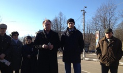 Сергиево-Посадские коммунисты провели ряд встреч с жителями города Сергиева Посада и поселка Реммаш (11.04.2015)