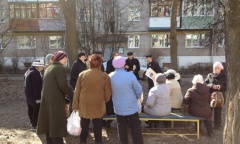 Сергиево-Посадские коммунисты провели ряд встреч с жителями города Сергиева Посада и поселка Реммаш (11.04.2015)