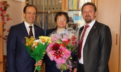 Виталий Федоров поздравил с Днем Знаний учеников и учителей старейшей школы Талдомского района (01.09.2015)