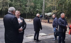 Депутат Мособлдумы Марк Черемисов осмотрел ход работ в Центральном парке Ногинска (17.09.2022)