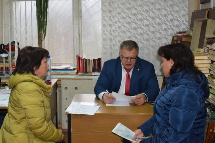 Депутат Мособлдумы  Александр Наумов провел прием жителей в Серпуховском муниципальном районе