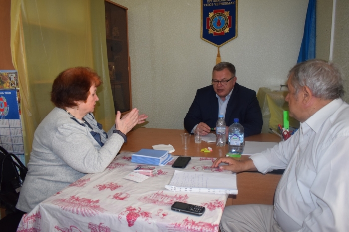 Встреча депутата-коммуниста Александра Наумова с чернобыльцами