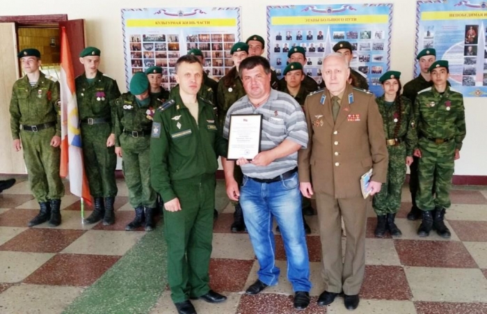 17 июня 2018 года воспитанники военно-патриотического клуба «Воин» побывали в воинской части Космических войск