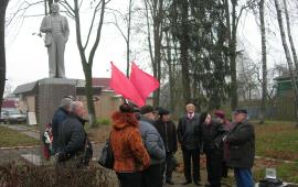 В Рузском городском округе прошли митинги, посвящённые 101-й годовщине Великой Октябрьской социалистической революции