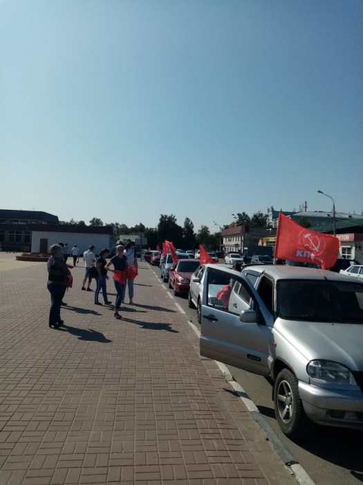 В городском округе Луховицы прошел автопробег «За честные выборы»