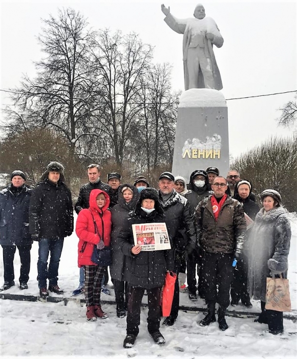В Королёве состоялись возложения цветов  ко всем  памятникам В.И. Ленину