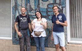 В Королёве закончена реставрация советских мозаичных полотен на улице Кирова