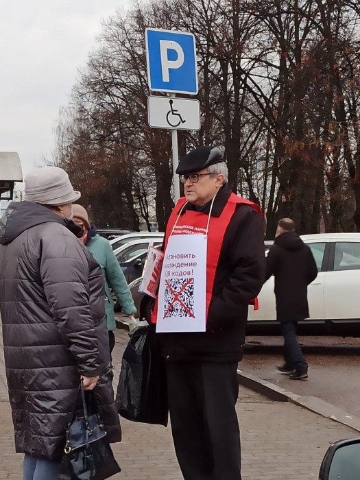 В Ногинске прошёл сбор подписей против санитарной диктатуры