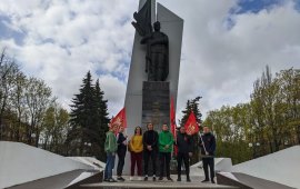 Коммунисты Фрязино приняли участие в торжественном марафоне, посвящённому 77-ой годовщиной Победы в Великой Отечественной войне