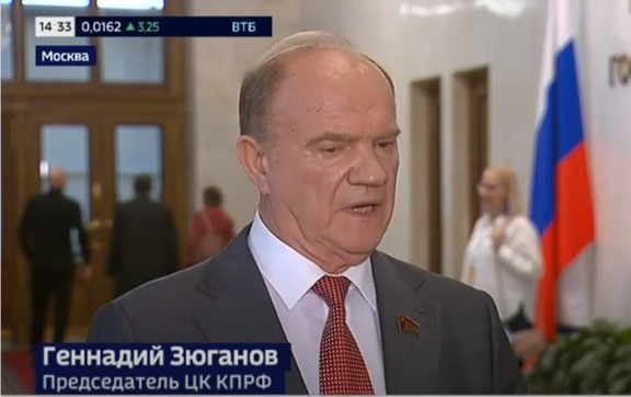 Г.А. Зюганов в интервью телеканалу «Россия 24» рассказал о поддержке добровольцев и защите русского мира