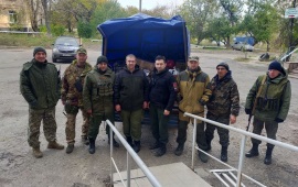 Первый секретарь Жуковского ГК КПРФ Николай Гришин вернулся из трёхдневной поездки на линию фронта