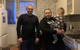 Депутат Фрязино фракции КПРФ Коночев Алексей встретился с семьёй мобилизованного
