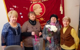 Коммунисты Волоколамска поздравили ветерана партии с Юбилеем