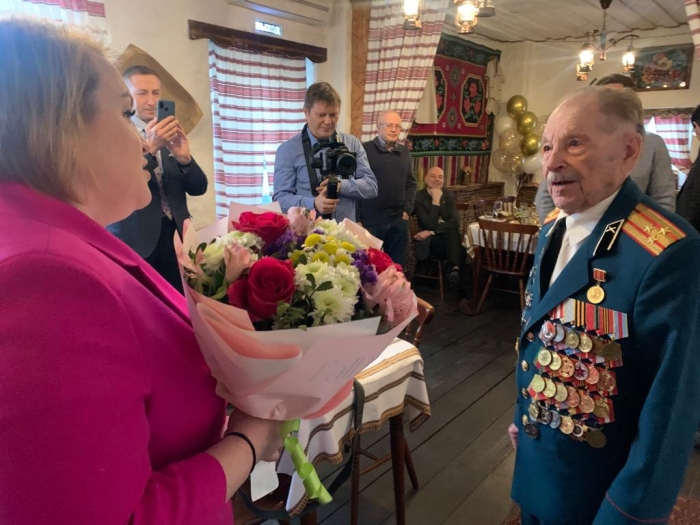 Ветеран Великой Отечественной Войны, полковник и почетный житель города Королёв - Козлов Николай Петрович отпраздновал свой 100-летний юбилей!