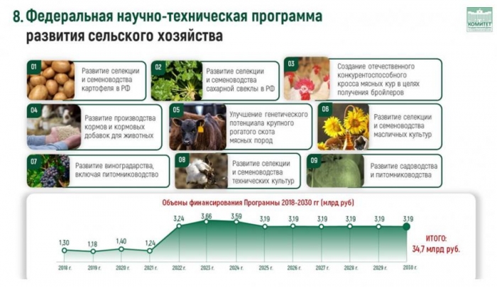Доклад В.И. Кашина на тему: «О реализации Федеральной научно-технической программы развития сельского хозяйства»