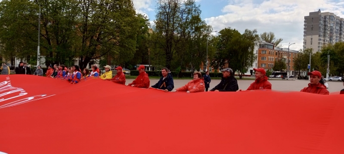 Коммунисты Подольского городского отделения КПРФ встретили участников автопробега «Наша Великая Родина»