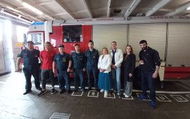 Коммунисты и комсомольцы Королёва посетили пожарно-спасательную часть №80