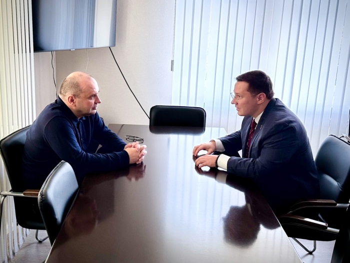 Депутат Мособлдумы Марк Черемисов встретился с главой г.о. Лосино-Петровский Сергеем Джеглавом