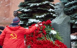 День рождения Сталина. Возложение цветов на Красной площади