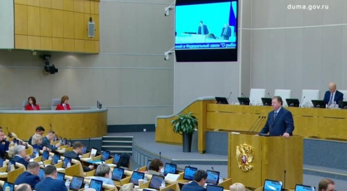 Владимир Кашин выступил на заседании Государственной Думы
