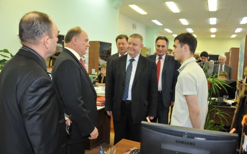 Состоялась рабочая поездка лидера КПРФ в Подольск и Климовск