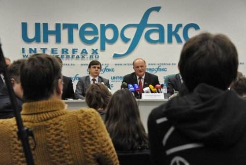 Верен своей державе! Пресс-конференция Г.А. Зюганова в информационном агентстве «Интерфакс»
