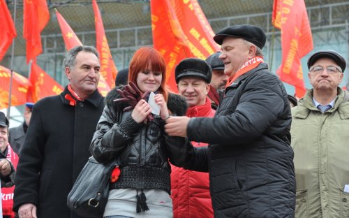 Г.А. Зюганов на митинге в Москве: Нас не поставить на колени!