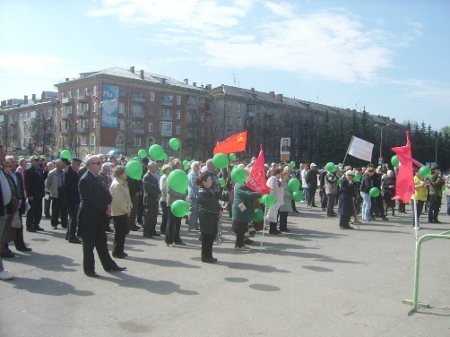 Первомайский митинг в Жуковском