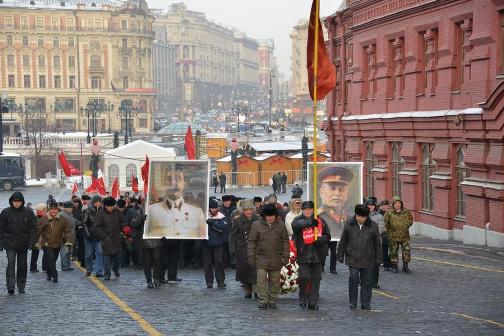 Москва. Цветы – Сталину!