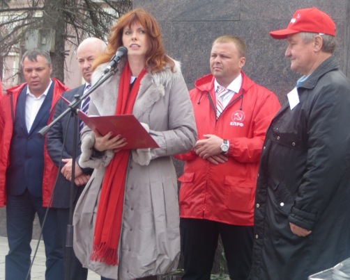 Первомайская демонстрация в Серпухове
