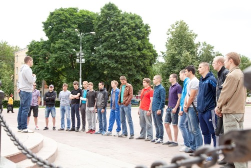 Возложение цветов в г. Подольске в честь погибших в годы Великой Отечественной Войны