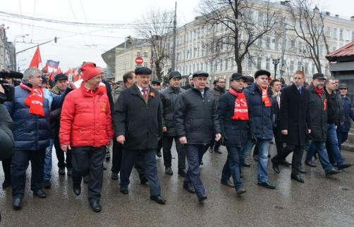 «Да здравствует Красная Армия!» Шествие и митинг в Москве