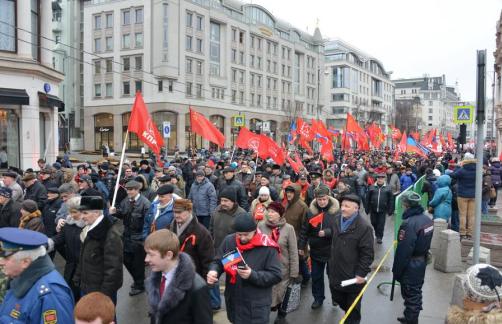 «Да здравствует Красная Армия!» Шествие и митинг в Москве