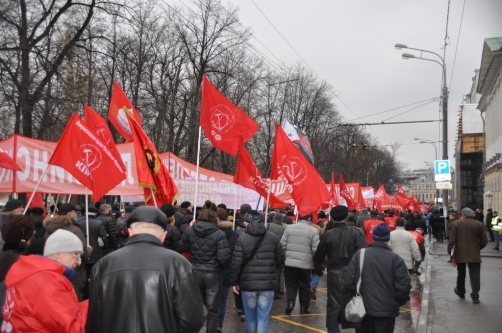 «Да здравствует Красная Армия!» Шествие и митинг в Москве