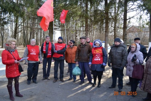 Талдом: Митинг в поддержку законопроекта «О детях войны»