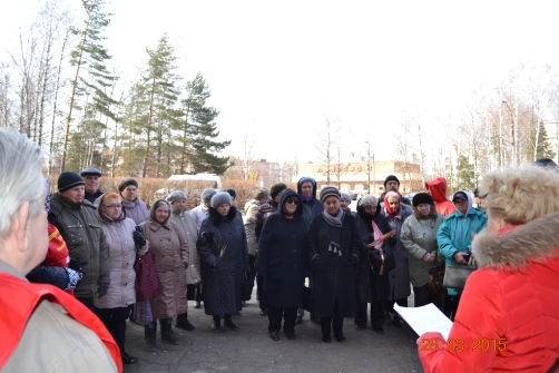 Талдом: Митинг в поддержку законопроекта «О детях войны»