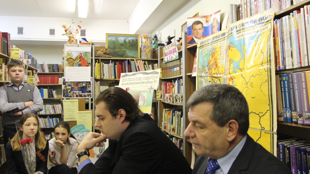 Организаторы домодедовского "Патриотического десанта" встретились со школьниками в мкр. Авиационный