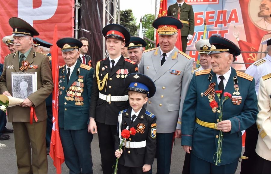 Митинг в честь 71-й годовщины Великой Победы СССР над фашистской Германией