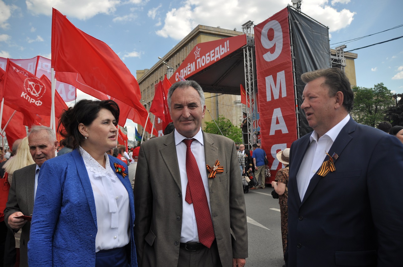 Митинг в честь 71-й годовщины Великой Победы СССР над фашистской Германией