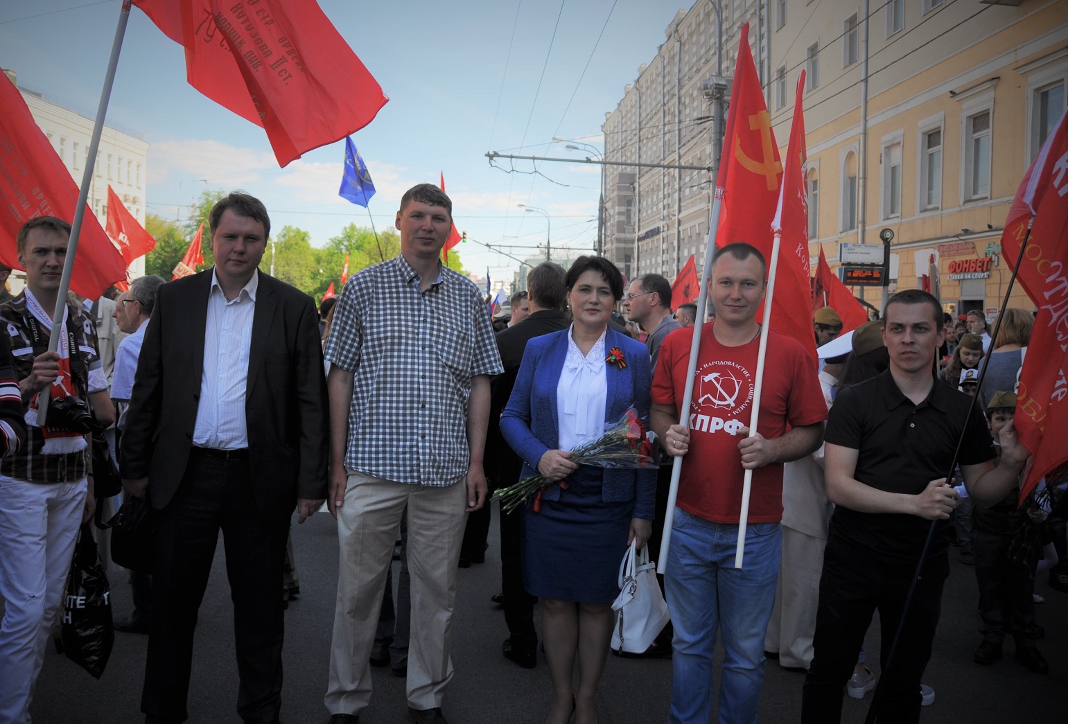 Митинг в честь 71-й годовщины Великой Победы СССР над фашистской Германией