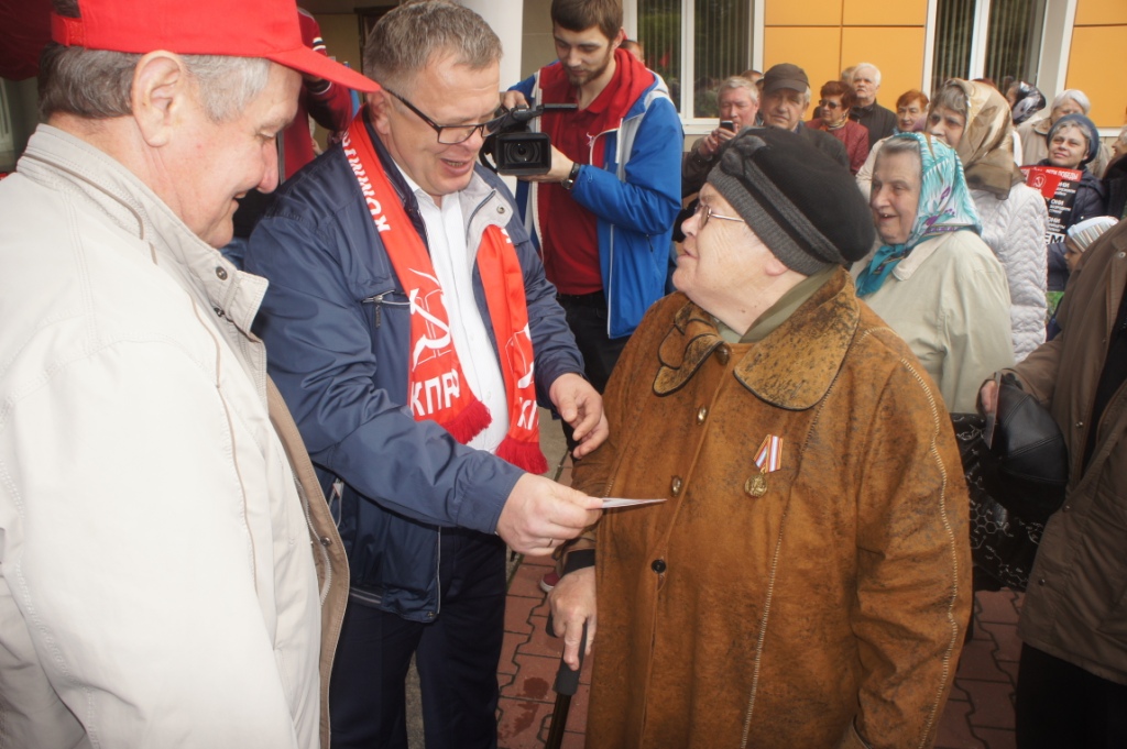 Александр Наумов выступил на митинге в защиту закона «О детях войны» в Чехове