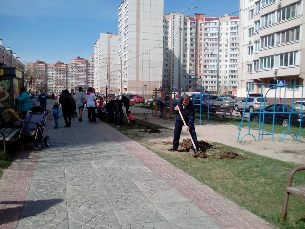 Подольские коммунисты приняли участие в акции «Лес Победы»