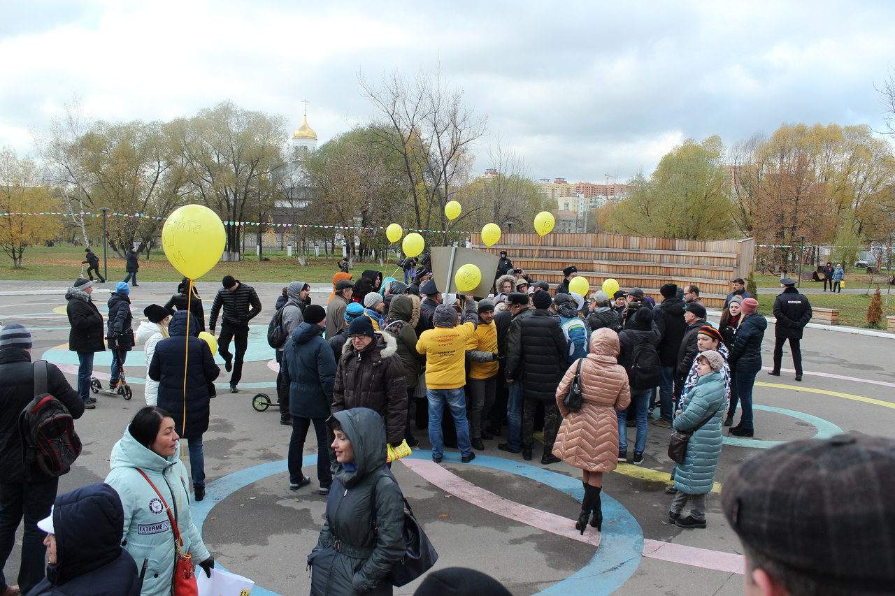 Митинг обманутых дольщиков Новокосино-2 в Реутове