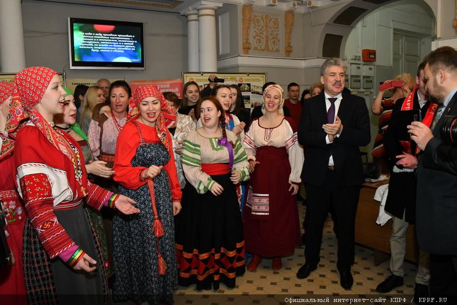 Рабочий визит кандидата в Президенты РФ от КПРФ и Народно-патриотических сил России П.Н. Грудинина в Самарскую область