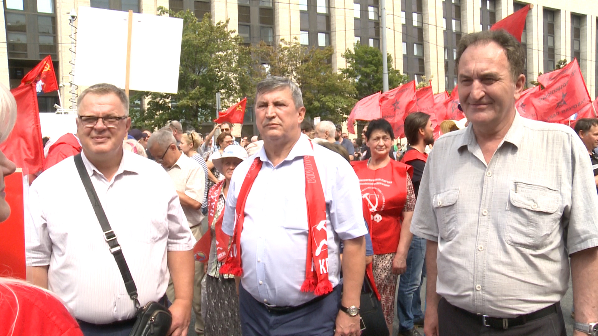 В Москве прошёл многотысячный митинг против пенсионной реформы
