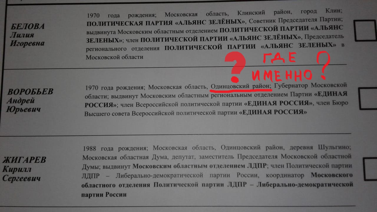 Выявлен ряд нарушений на выборах Губернатора Подмосковья