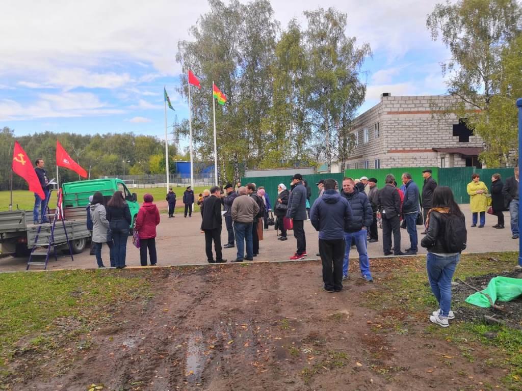 29 сентября в посёлке Развилка состоялся митинг
