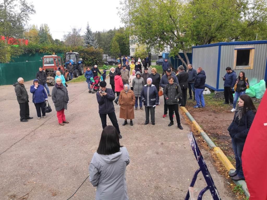 29 сентября в посёлке Развилка состоялся митинг
