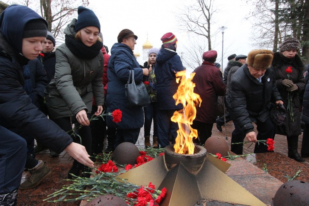Годовщину контрнаступления отметили в Рузе торжественным митингом