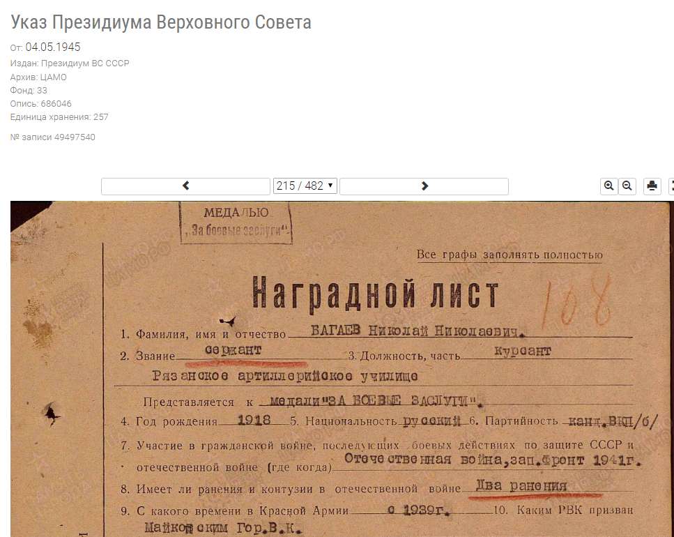 100 лет Николаю Николаевичу Багаеву